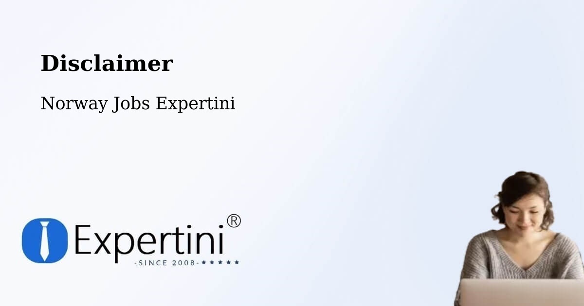 Disclaimer – Lyngen - Norway Jobs Expertini